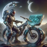 dalle futuristic armored space bounty hunter 02